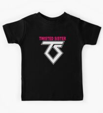 New TWISTED SISTER Old School Rock Band Kids Tee
