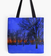 Winter Blues Tote Bag