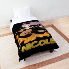Nicole Name Label - Nicole Halloween Beautiful Mermaid Witch Gift For Female Named Nicole Comforter