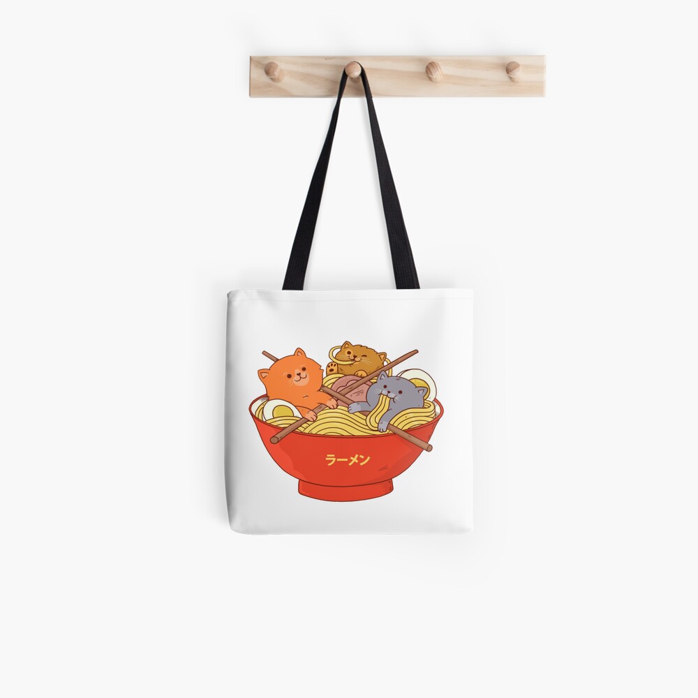 Ramen and Cats Tote Bag