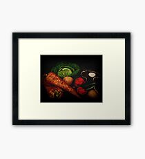 Still Life of Vegetables Framed Print