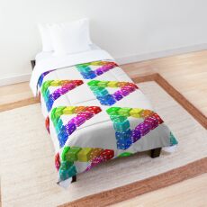 Penrose triangle or tribar Comforter