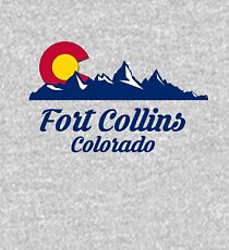 Fort Collins Colorado Shirt CO State Home City Tourist Travel Souvenir Skiing Gift Kids Pullover Hoodie