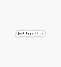 ATEEZ Sunrise Lyrics "Just Keep It Up" (Black) Sticker