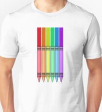 Rainbow Crayon Unisex T-Shirt