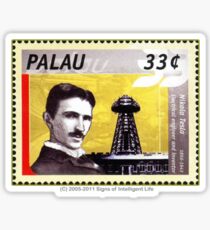 Tesla Stamp (Palau) Sticker