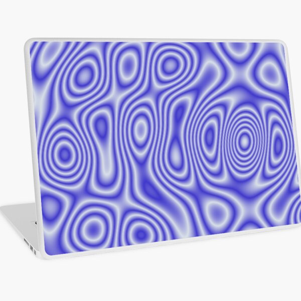 Blue Cosmic Liquid Pattern Laptop Skin