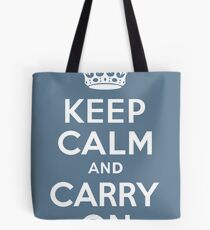 keep calm and carry on Tote Bag