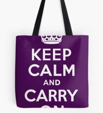 keep calm and carry on Tote Bag