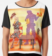 Zane at the desert Chiffon Top