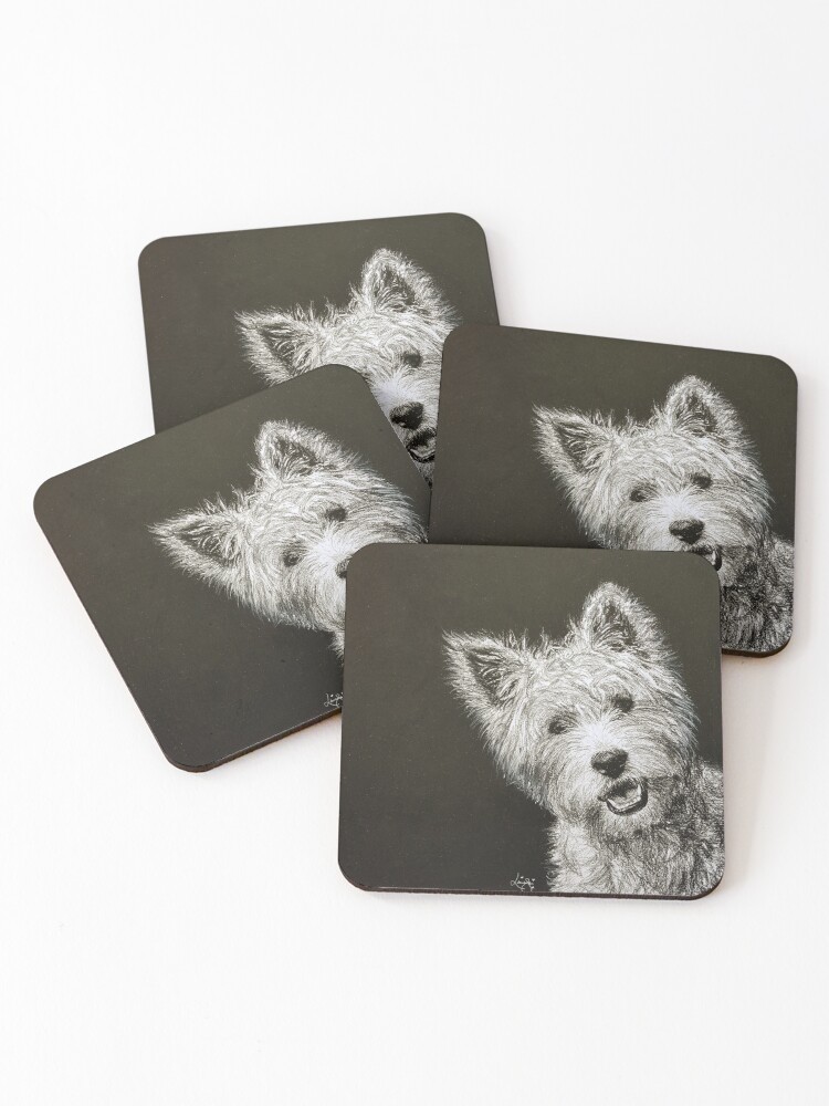 westie black and white