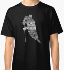 Hockey Player Terminology Calligram Classic T-Shirt
