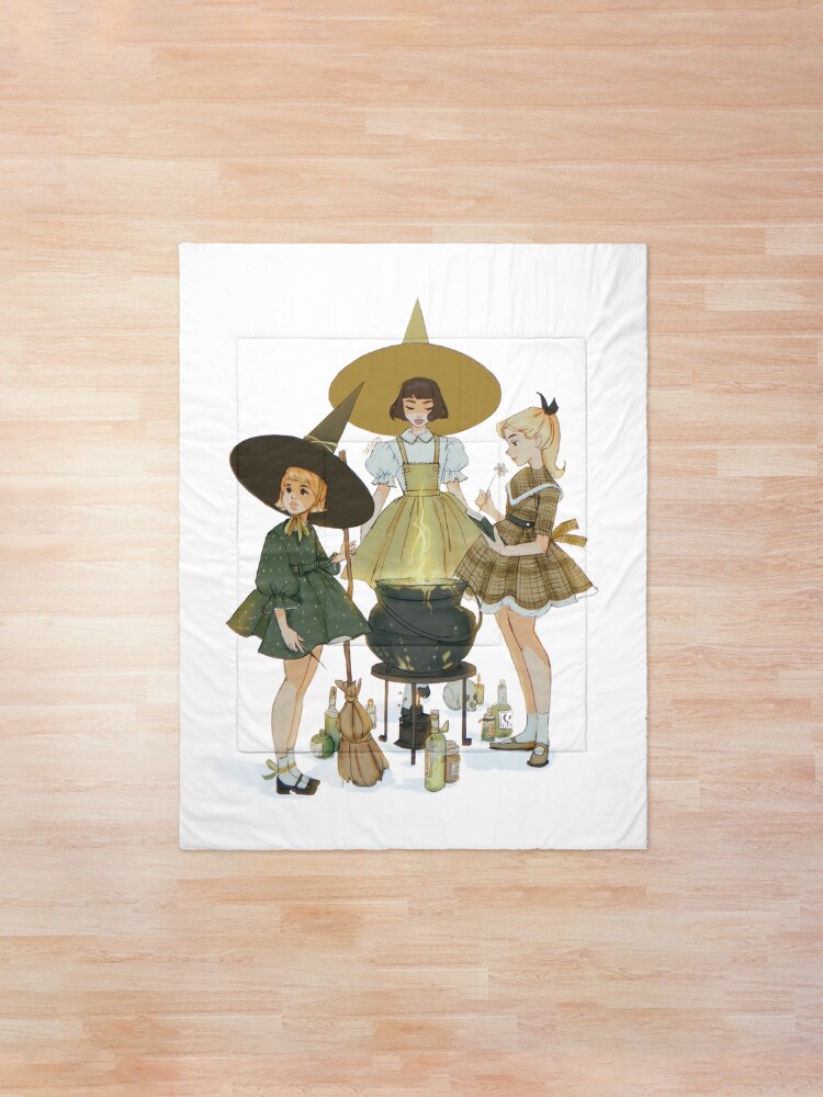 Alternate view of vintage witches ii Comforter