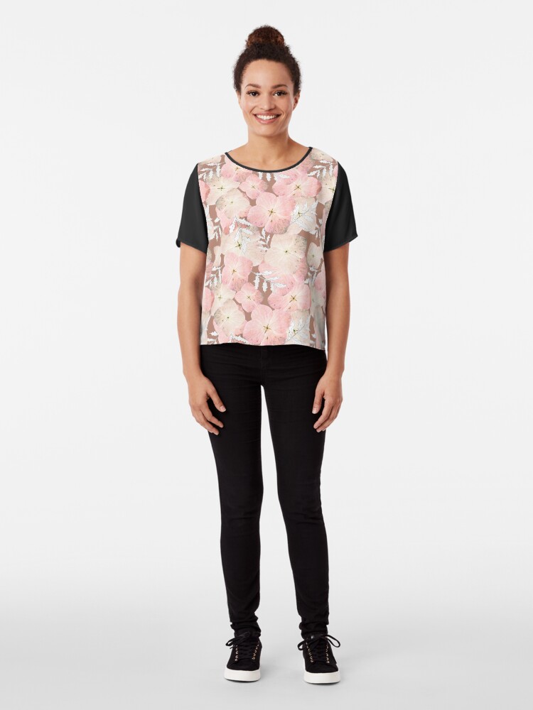 Alternative Ansicht von Hortensie Pastell Chiffon Top