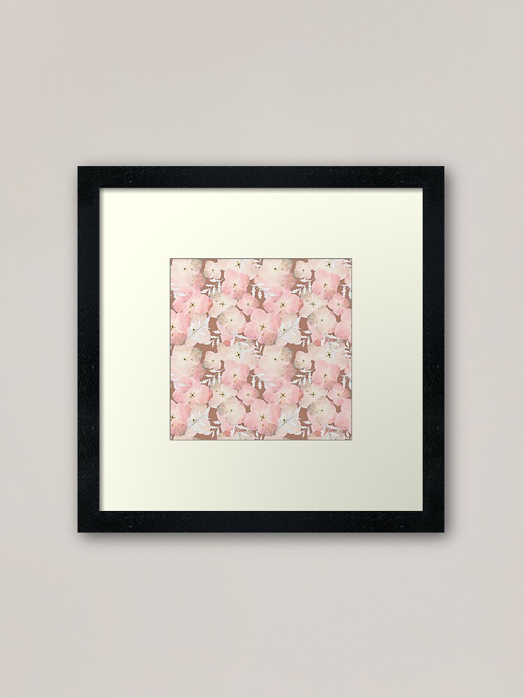 Alternative Ansicht von Hortensie Pastell Gerahmter Kunstdruck