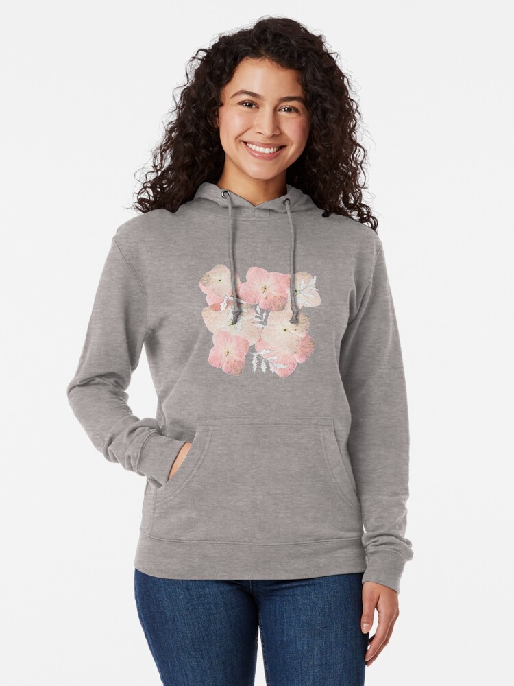 Alternative Ansicht von Hortensie Pastell Leichter Hoodie