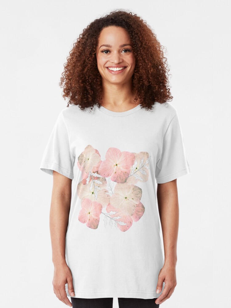 Alternative Ansicht von Hortensie Pastell Slim Fit T-Shirt