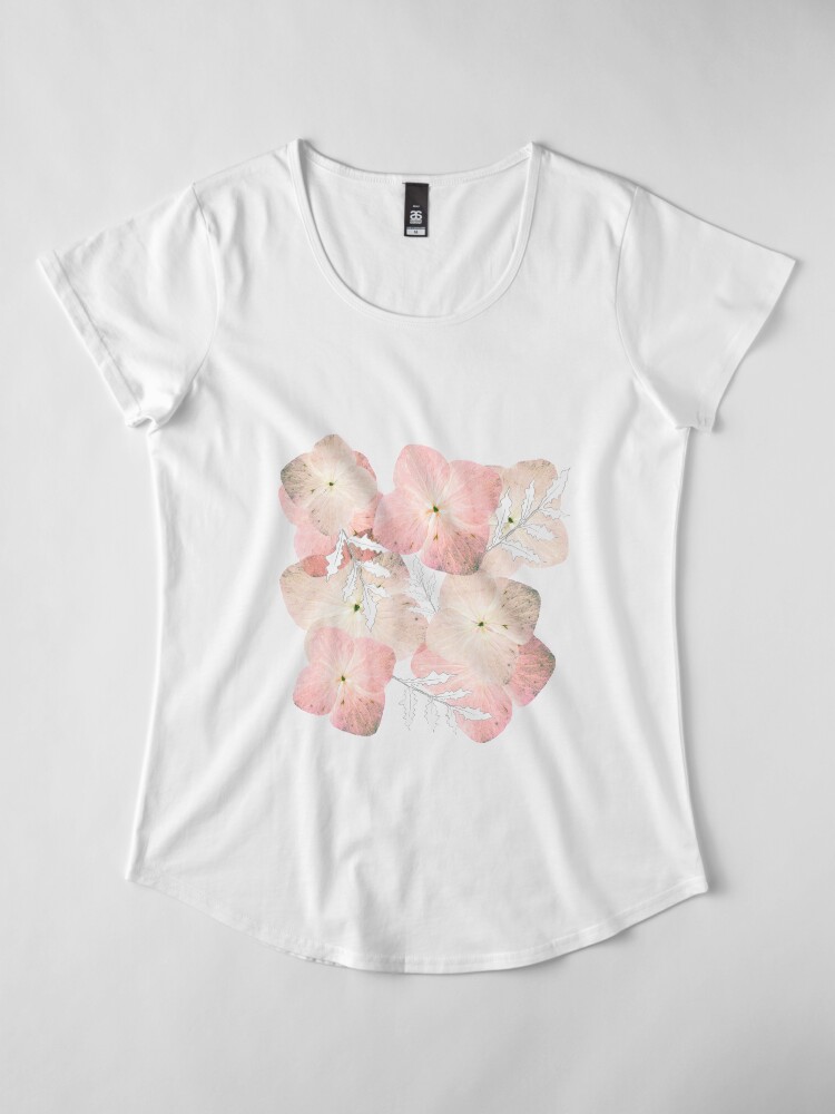 Alternative Ansicht von Hortensie Pastell Premium Rundhals-Shirt