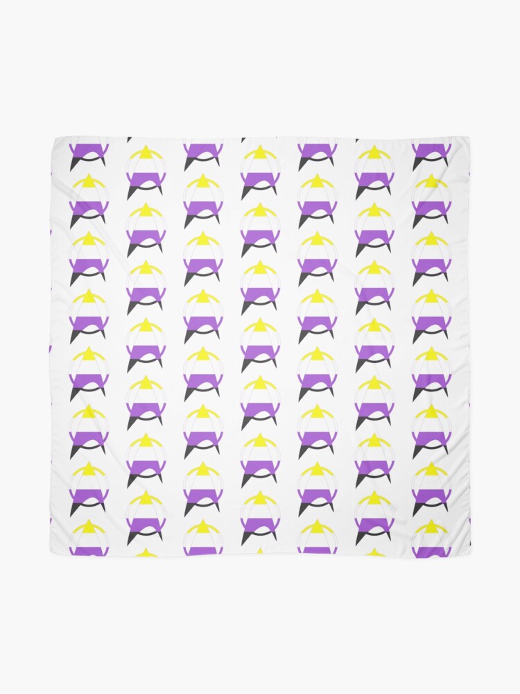 Alternate view of Non-Binary Starfleet Pride Scarf