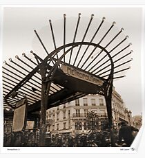 Metropolitain(1), Paris underground Poster