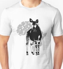 Okapi - Afrika Karte Slim Fit T-Shirt