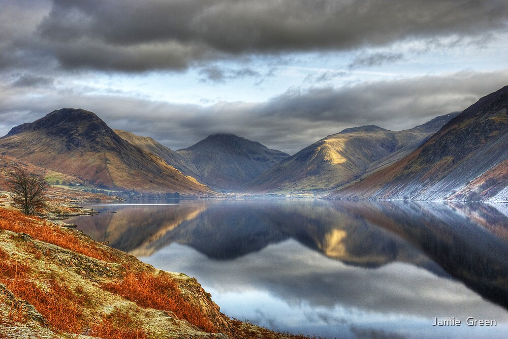 Wastwater and the Wasdale Fells by Jamie  Green