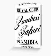 Zambesi Safari Greeting Card
