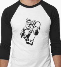 Jawa Skateboarder Stencil Men's Baseball ¾ T-Shirt