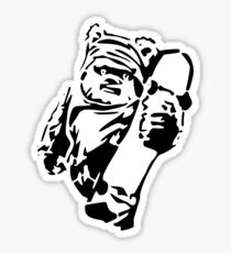 Jawa Skateboarder Stencil Sticker