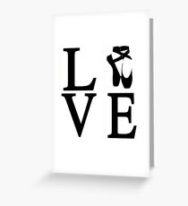 Love Ballet Greeting Card