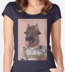 German Shepherd Women's Fitted Scoop T-Shirt