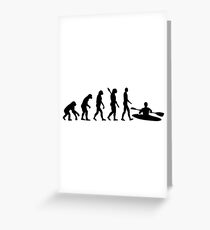 Evolution Kayak Greeting Card