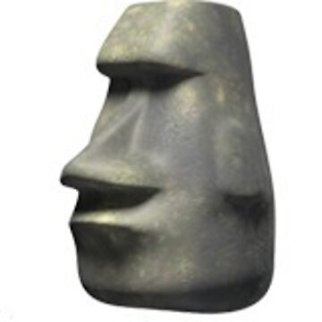 Moai Easter Island Head Statue Emoji Meme Magnet for Sale by CoryHarts