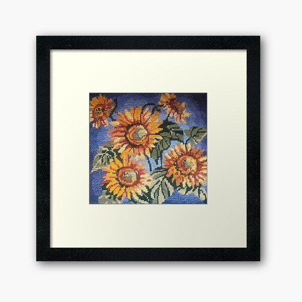 Sunflower Bouqet Framed Art Print