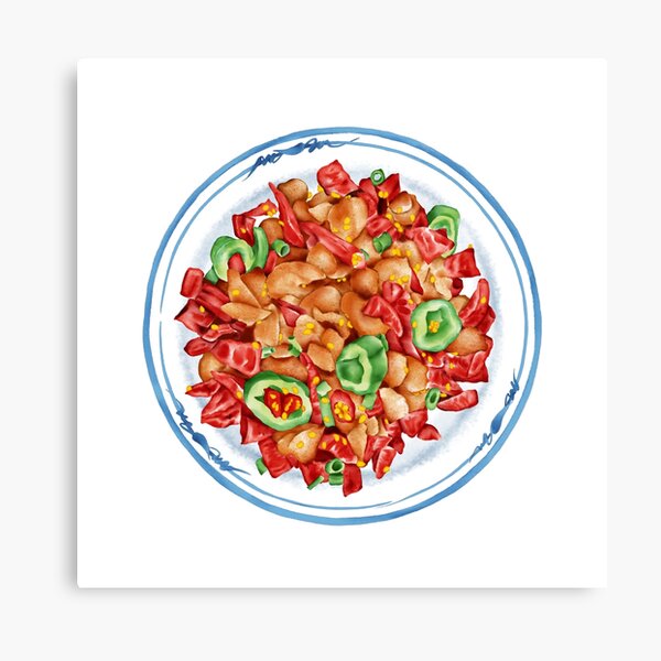 Spicy Chicken | 辣子鸡 Canvas Print