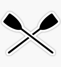 Crossed oars Sticker