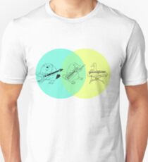 Keytar Platypus Venn-Diagramm Slim Fit T-Shirt