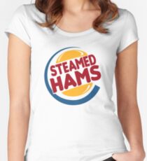 Steamed Hams Women's Fitted Scoop T-Shirt
