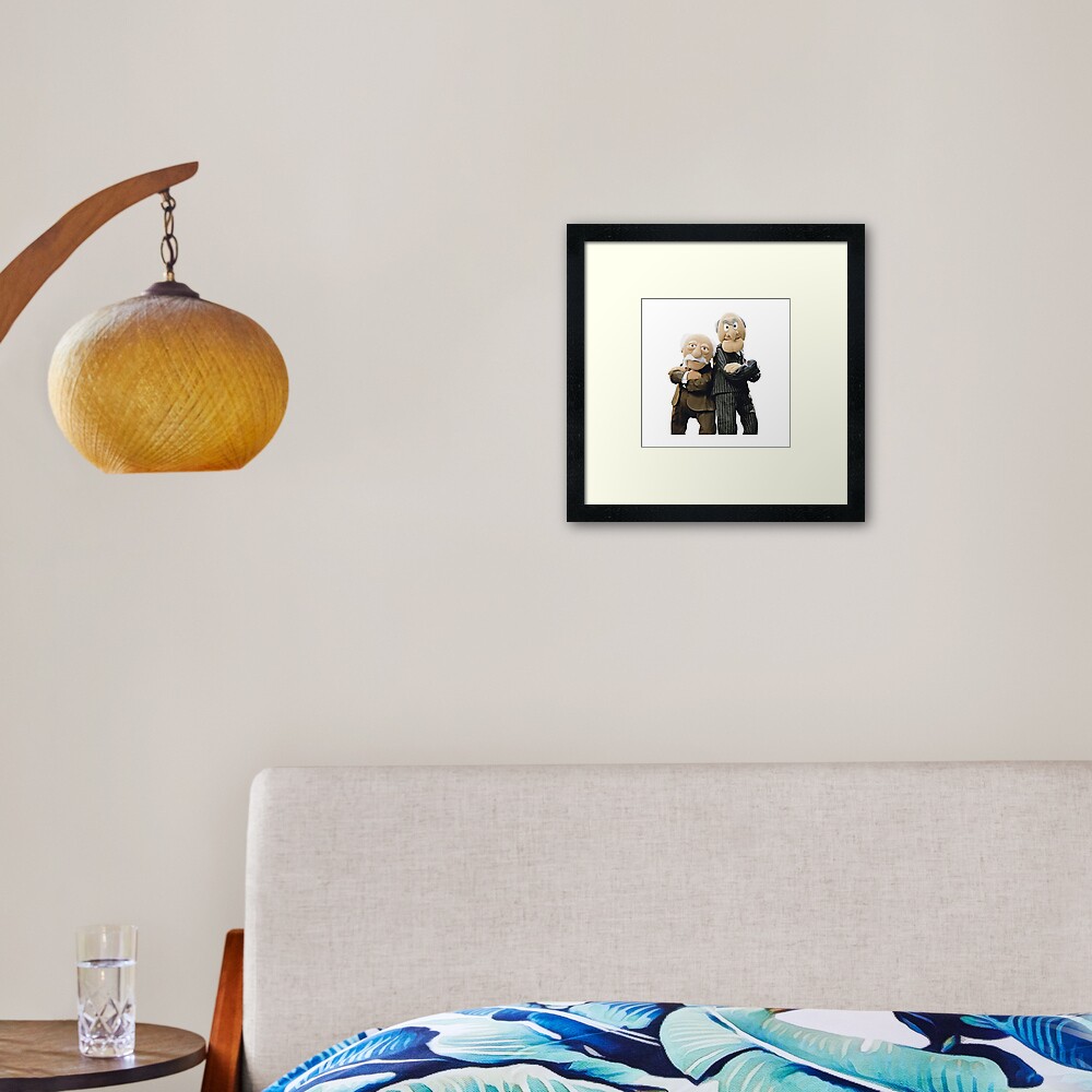 Statler and Waldorf Framed Art Print