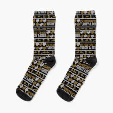 Ugly Thanksgiving - Here for the Turkey and Beer Socks