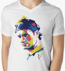 Roger Federer art Men's V-Neck T-Shirt
