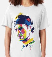 Roger Federer art Slim Fit T-Shirt