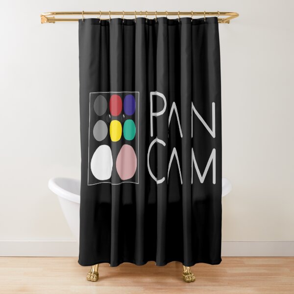 PanCam Calibration Black Shower Curtain