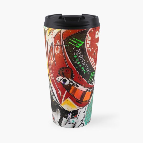 Lewis Hamilton 2019 F1 graffiti painting by DRAutoArt - No.2 Travel Mug