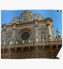 façade of the basilica di Santa Croce Poster