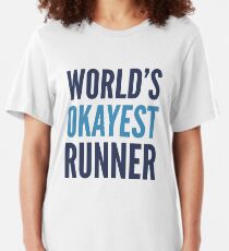World's Okayest Runner Slim Fit T-Shirt