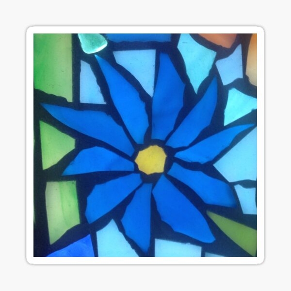 Blue Blossom Sticker