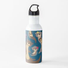 Otter Family Water Bottle
