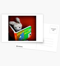 Bunny is a bookworm Postcards