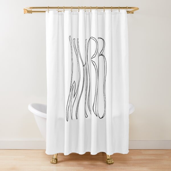 Wavy WHRB Shower Curtain